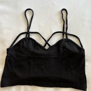 Brandy Melville Black Crop Top